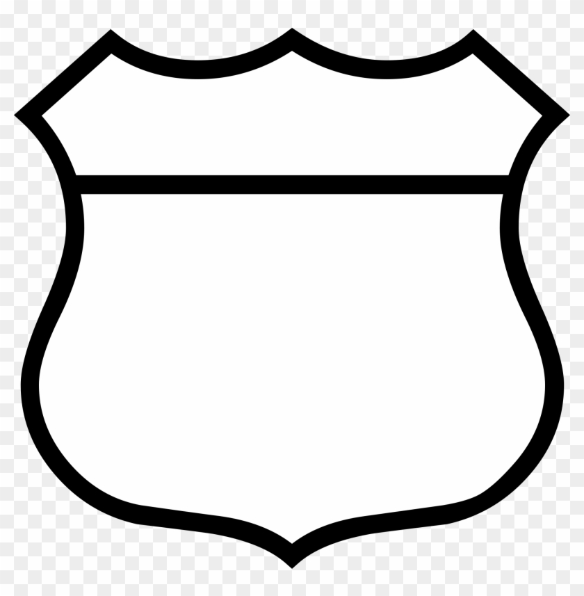 Blank Police Badge SVG