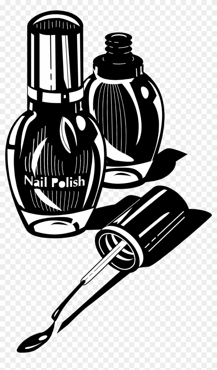 nail clipart black and white