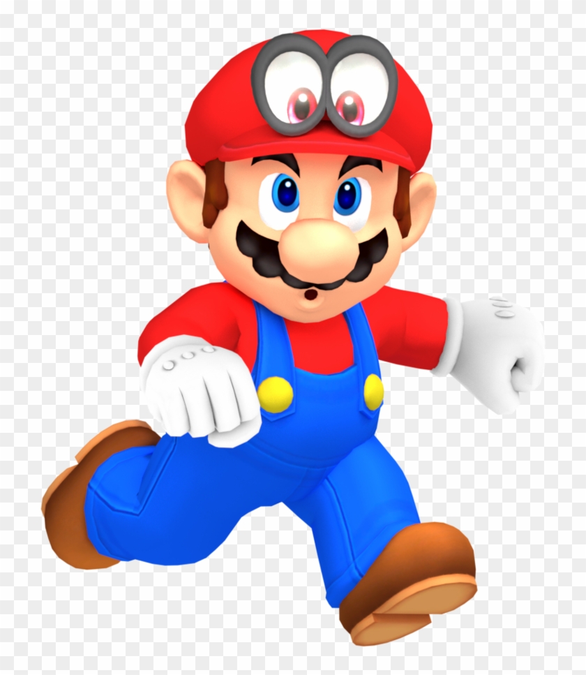 Mario Running With Odyssey Cap By Nintega-dario - Mario Odyssey Running Png #680863