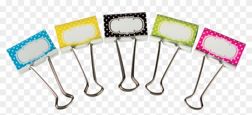 Tcr20667 Fill-in Polka Dots Large Binder Clips Image - Binder Clip #680925