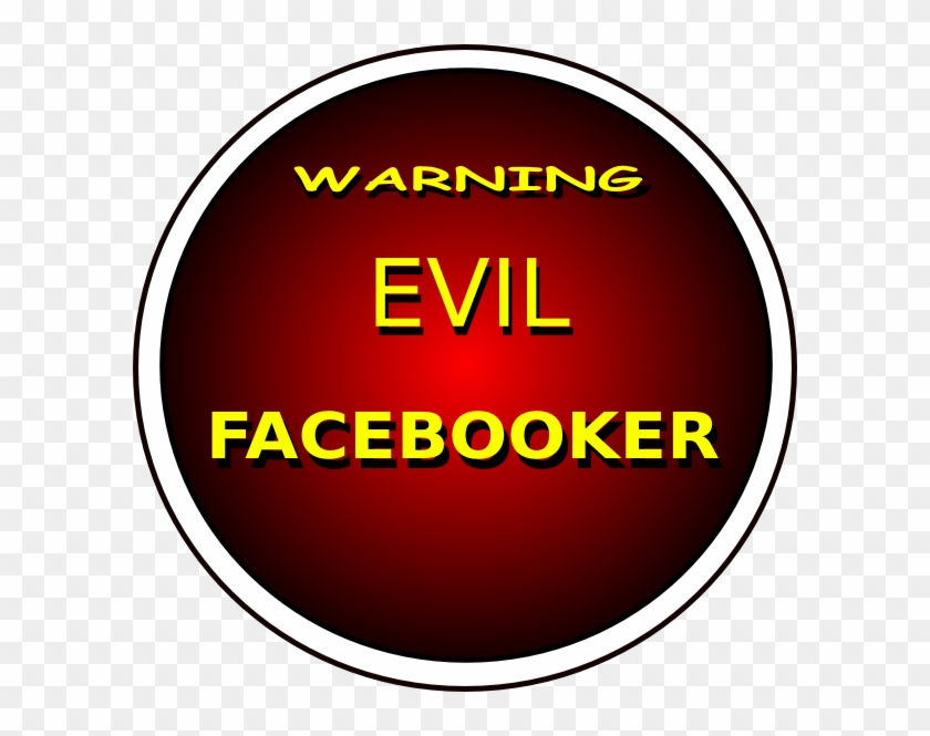 Warning Evil Facebooker Clip Art At Clker - Magazine #684010