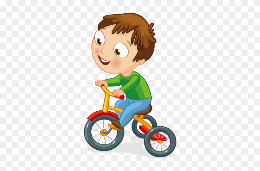 Motorized Tricycle Bicycle Clip Art - Ride Tricycle Clipart #685102