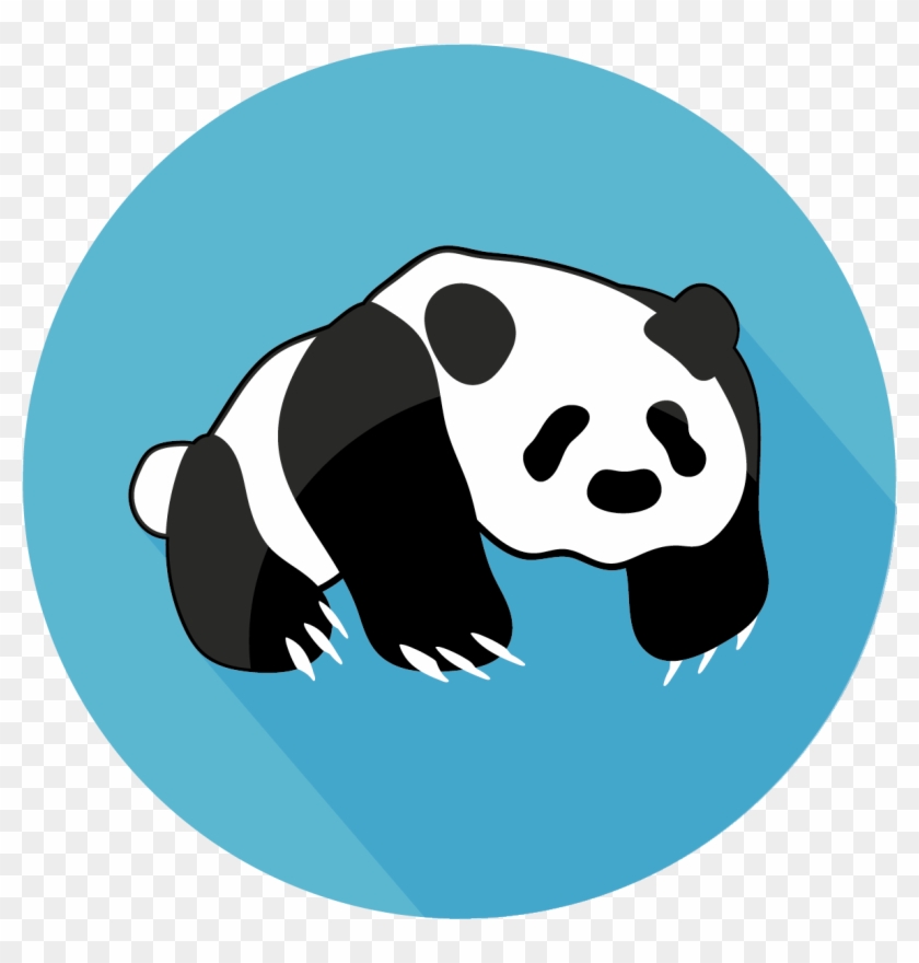 Lazy Panda Flat Icon - Embankment Tube Station #685265