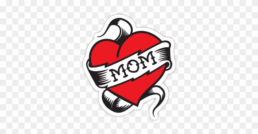 I love mom tattoo style print Poster for Sale by nastybo  Redbubble