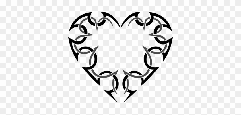 Picture Heart Tattoos Png Images - Tribal Heart Tattoo Designs #687978