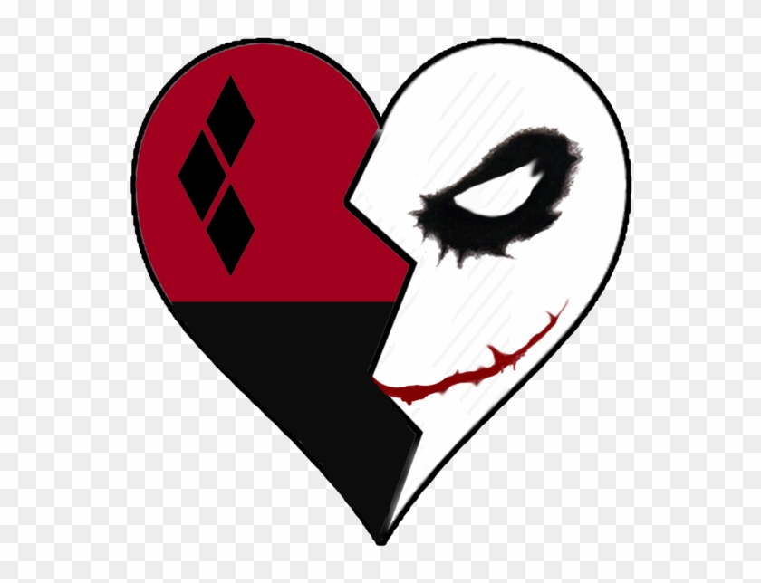Mad Love Tattoo Design By Little Joker And Harley Quinn Heart Tattoo Free Transparent Png Clipart Images Download