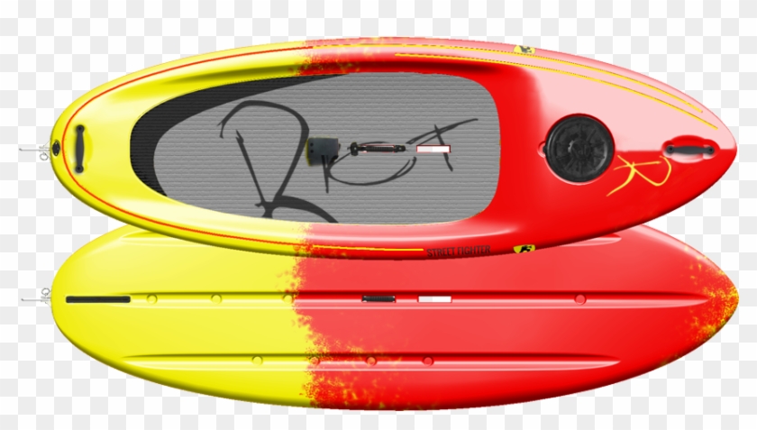 Streetfighter Plastic - Red Yellow - Paddleboarding #689277