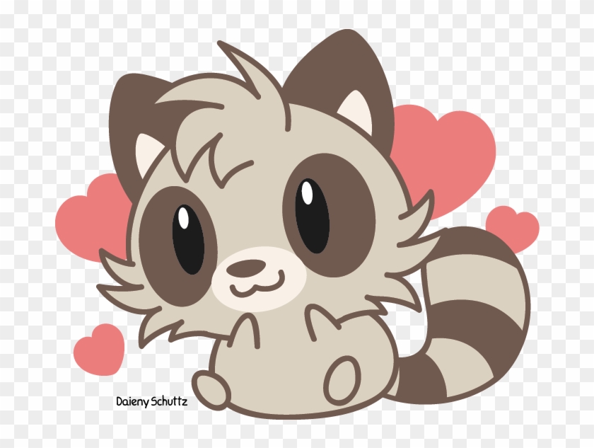 Simple Wolf Head Drawing Download - Chibi Raccoon #690746