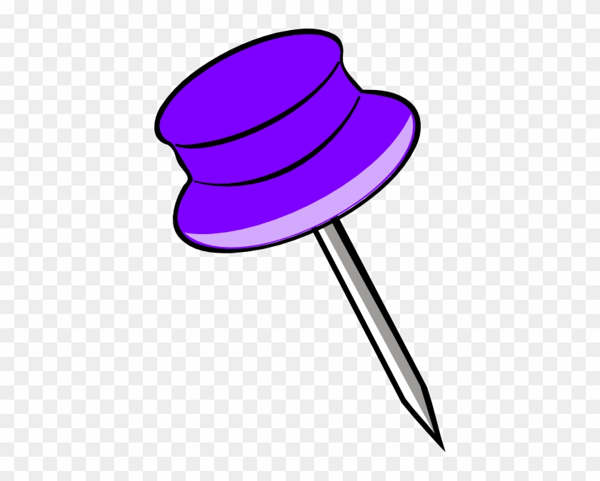 Pin Purple Clip Art At Clker - Pin Clip Art #691229