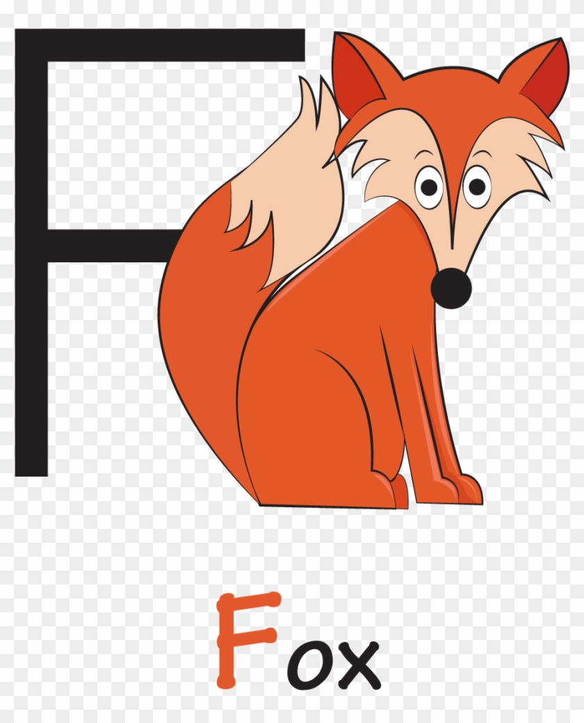 Red Fox Letter Clip Art - Red Fox Letter Clip Art #691946