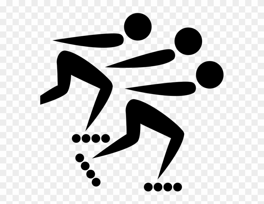 Inline Speed Skating Pictogram - Speed Roller Skating Logo #693374