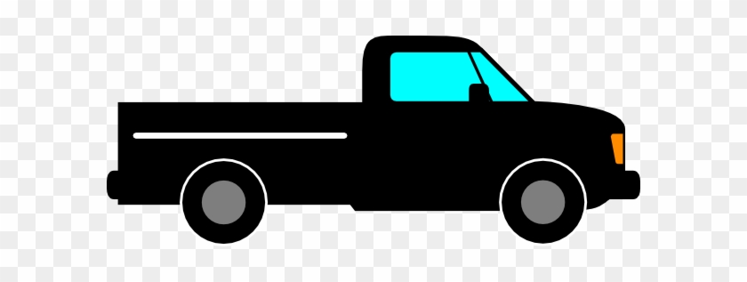 Black Truck Clip Art At Clker - Pickup Truck #695968