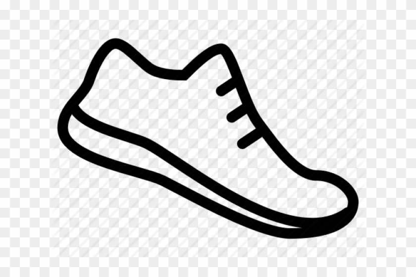 Track Running Shoes Outline Draw A Running Shoe Easy Free