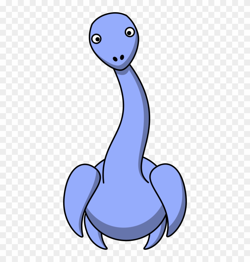 Rabbit Free Cartoon Plesiosaur - Loch Ness Monster Cartoon Png #696306