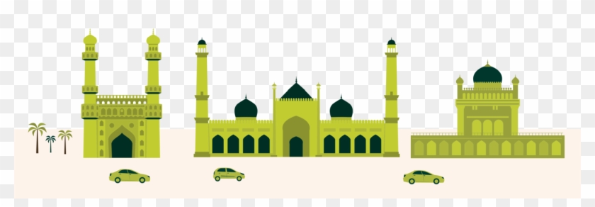 Hyderabad City Illustration - Mosque #696590