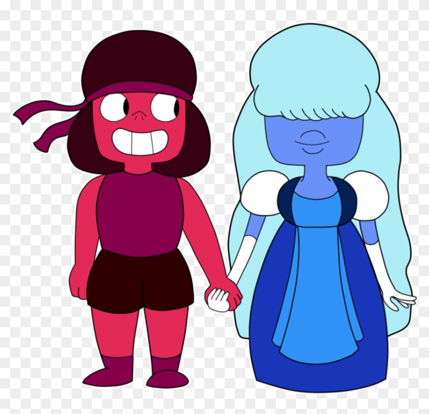 Ruby And Sapphire By Co-phantom - Cartoon #698742