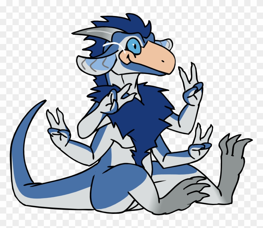 Sapphire Kobold Form Looking Cute And Has A Drak Snout - Cartoon #698754