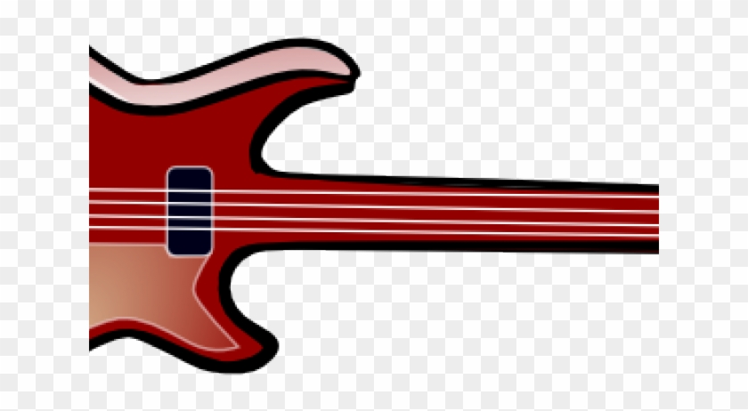 Bass Guitar Clipart Caricature - Electric Guitar Clip Art #700672