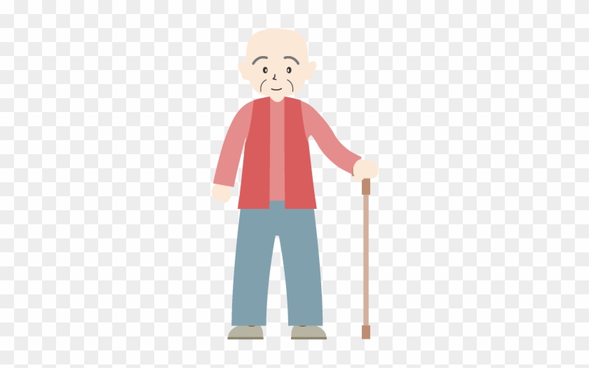 Grandpa On The Stroll - Illustration - Free Transparent PNG Clipart ...