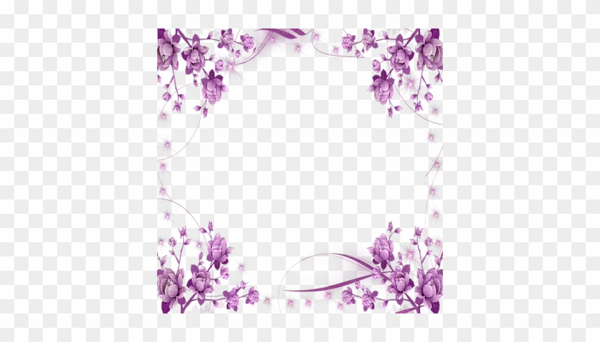 Purple Flower Frame - 1 Corinthians 13 4 Bible Verse With Purple ...