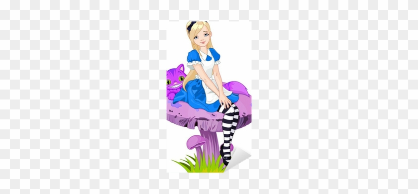 Sticker Alice Au Pays Des Merveilles • Pixers® - Alice In Wonderland Coloring Book #703128