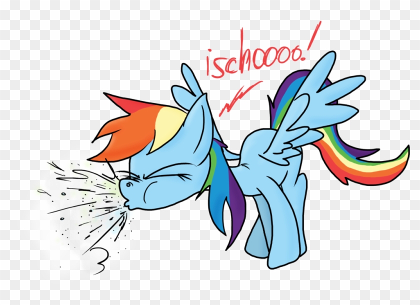 Rainbow Dash Sneezes By Psfforum - Rainbow Dash #704077