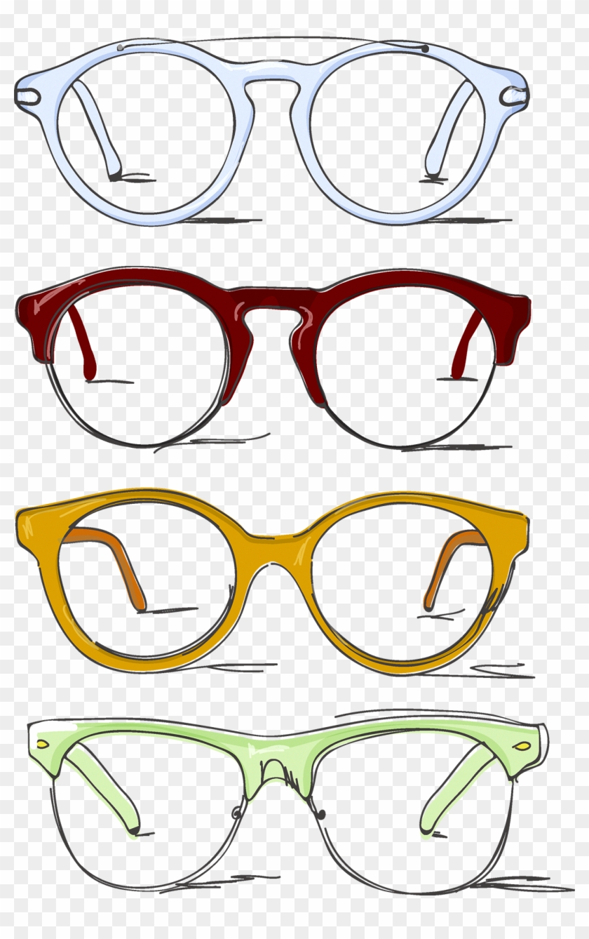 Browline Glasses Drawing Clip Art - Browline Glasses Drawing Clip Art #705426