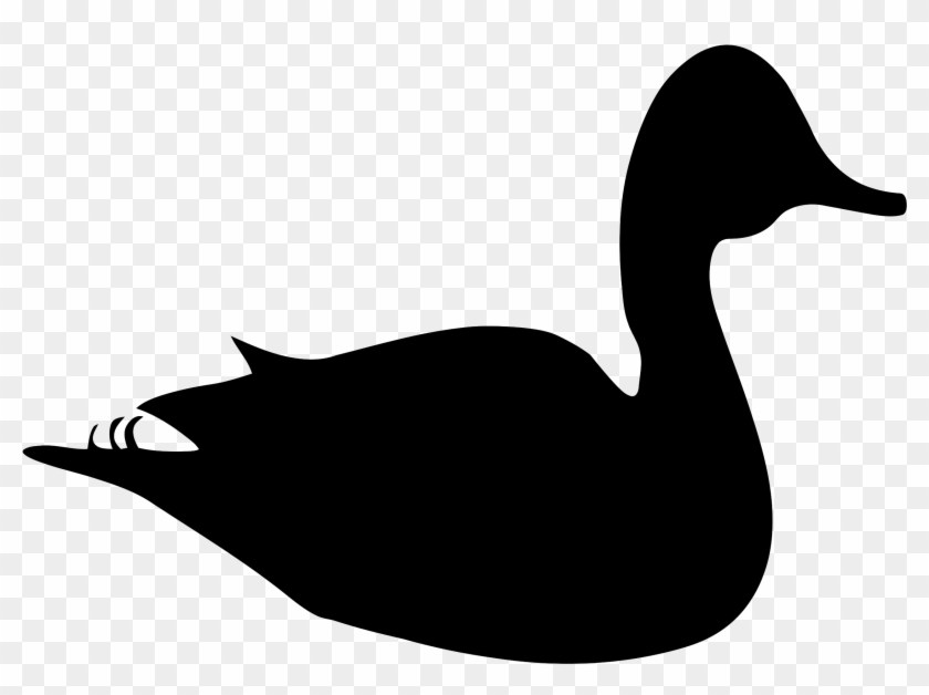 Clip Art Details - Duck Silhouette #707573