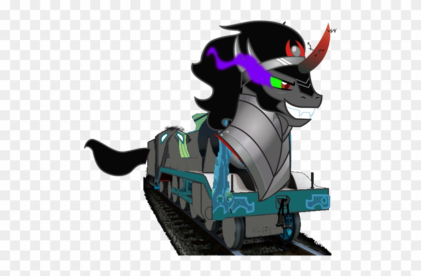 Mlp King Sombra As A Thomas Character - Mlp King Sombras Horn #708145