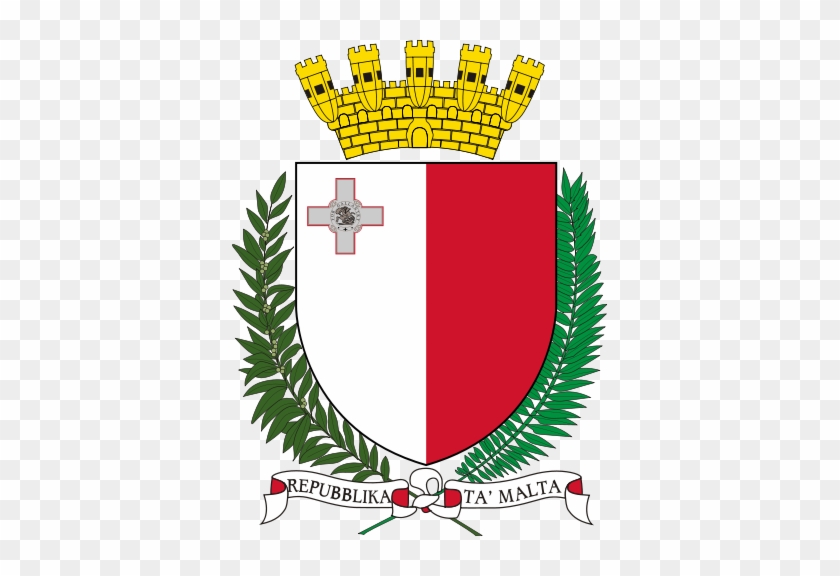 375px-coat Of Arms Of Malta - Malta Coat Of Arms #708861