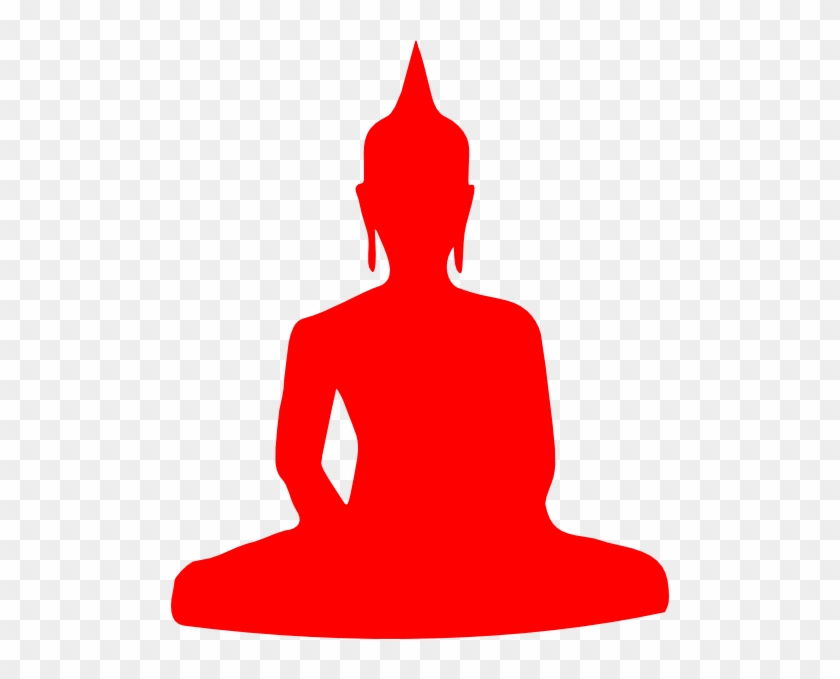 Orange Buddha Clip Art At Clker - Buddha Silhouette #709814