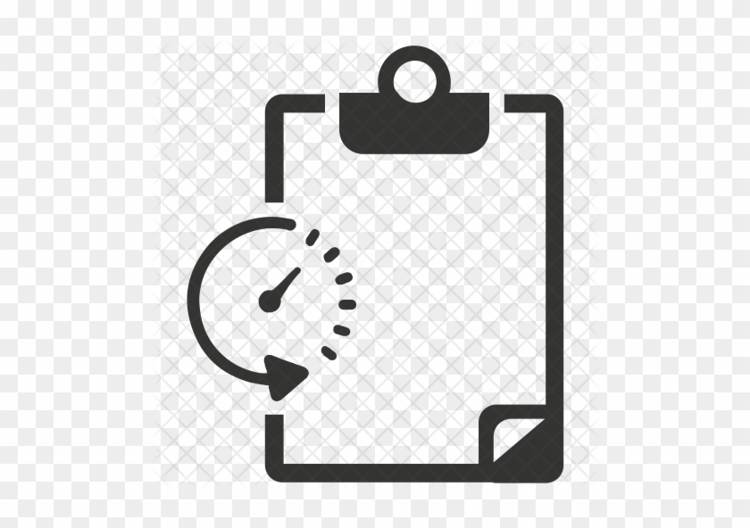 Clipboard Time Icon - Tea Break Icons #710105