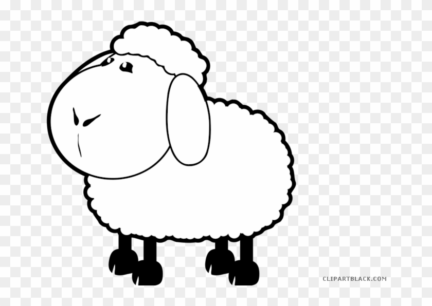 Sheep Outline Animal Free Black White Clipart Images - Sheep Clipart #711742