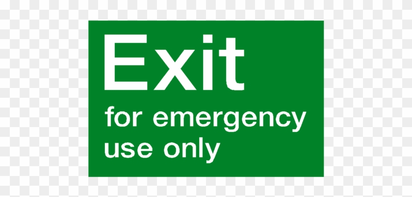 Emergency Exit - Braille And Tactile Exit Signage #712346