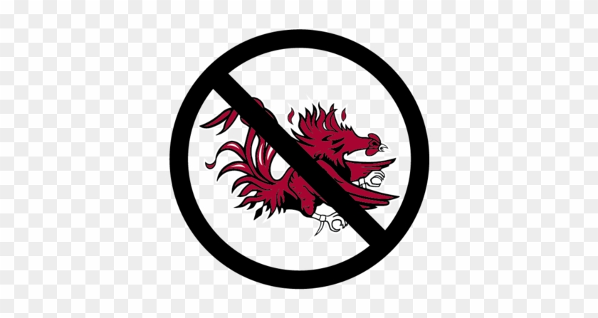 No Gamecocks Decal - University Of South Carolina #714044