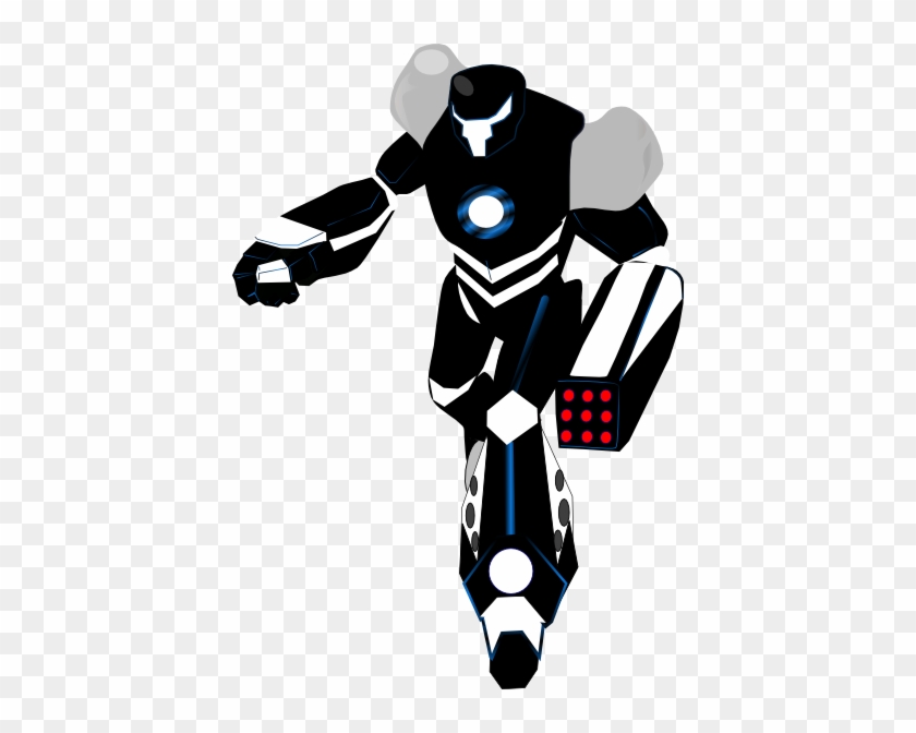 Killer Robot Clip Art At Clker - Black And White Robot - Full Size PNG ...