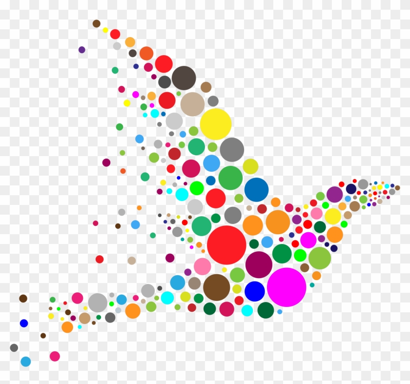 Circle Bird - Colorful Png #718184