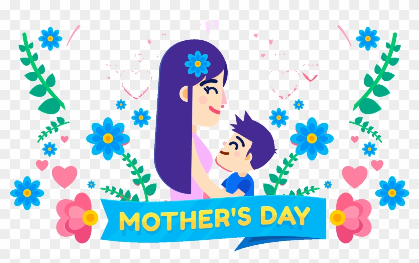 Download Mothers Day Cartoon Illustration Free Png - Illustration #718360