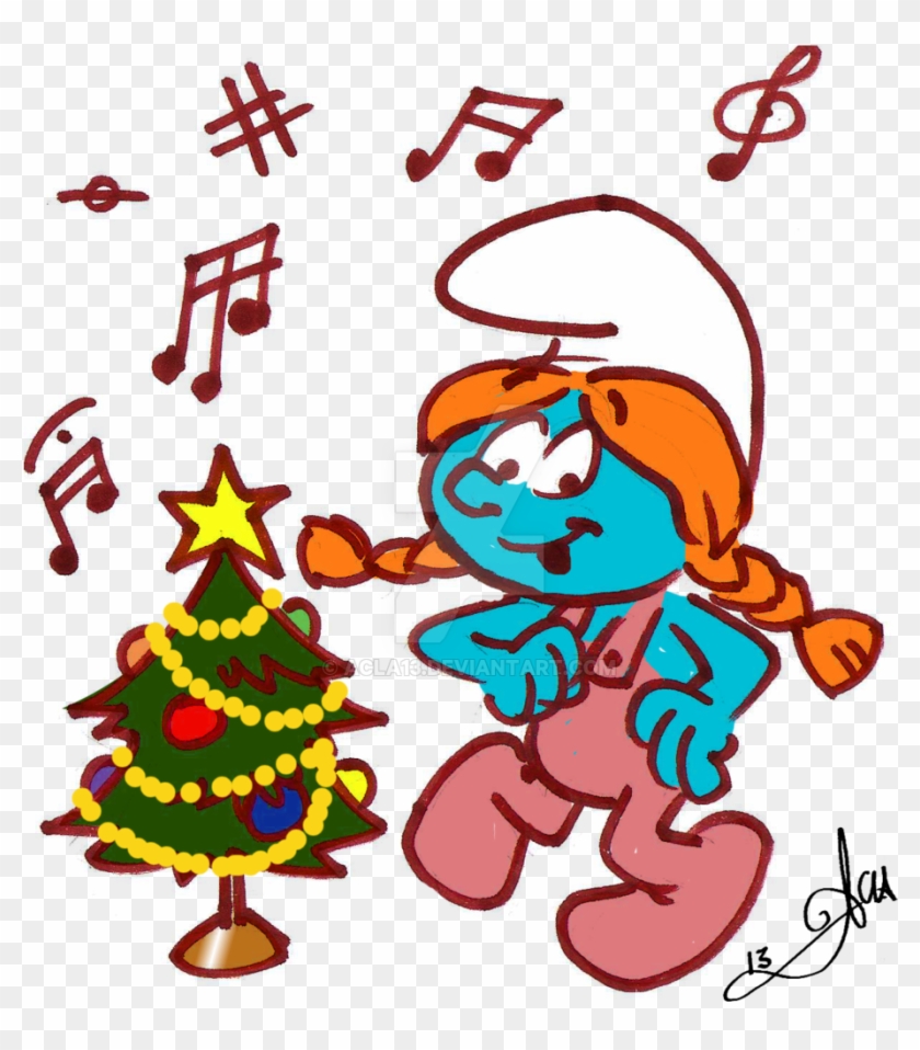 The Smurfette Christmas Tree The Smurfs - The Smurfette Christmas Tree The Smurfs #718765