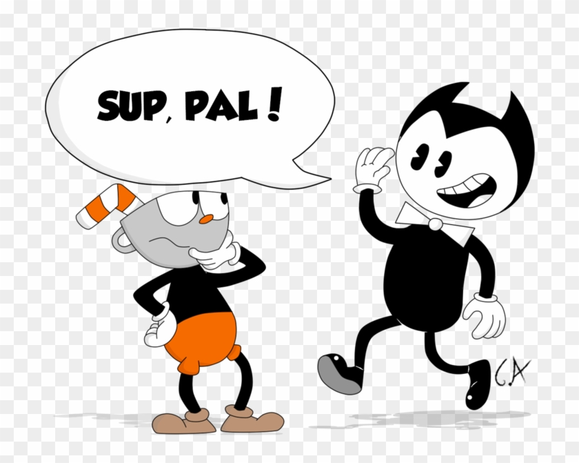 Prettyxthexartist 167 13 Cuphead And Bendy By Mrgametv1994 Cuphead Free Transparent Png Clipart Images Download - how to be mugman cuphead in robloxian high school by