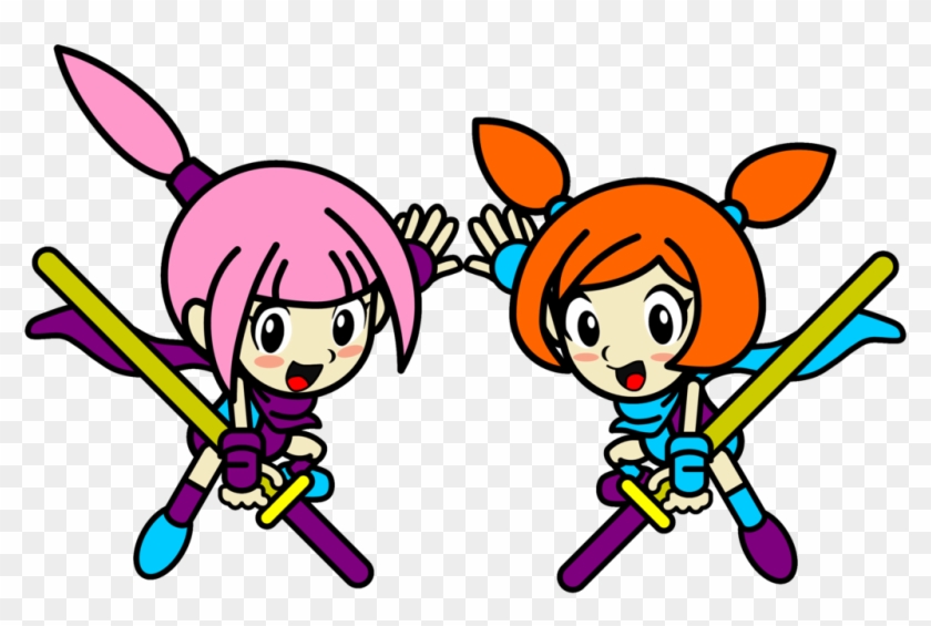 Two Female Ninja Twins By Princedarwin - Cartoon #719317