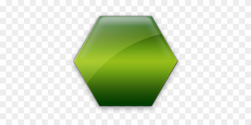 Hexagon Clipart Green - Graphic Design #721590