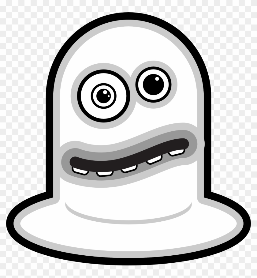 Monster Black And White Cartoon Clip Art - Monster Black And White Cartoon Clip Art #722638