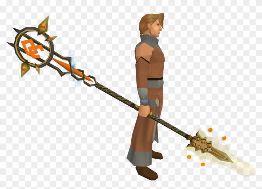 Godless Tuska Spear Equipped - Runescape Shard #724349