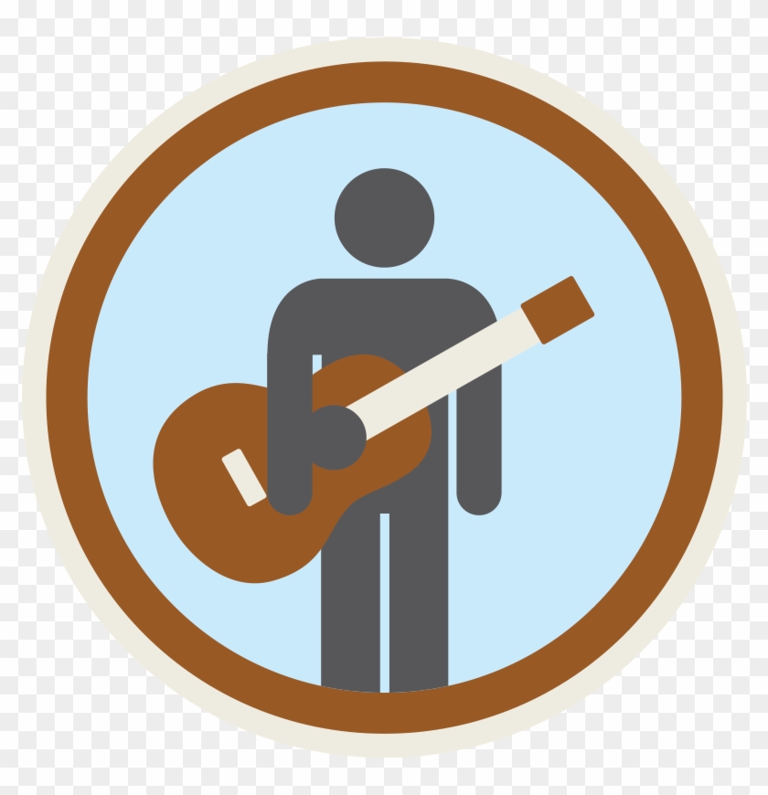 Guitar Badge - Sign #724865