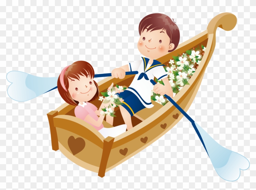 Boat Rowing - Rowing Couple - Boat Rowing - Rowing Couple #725427