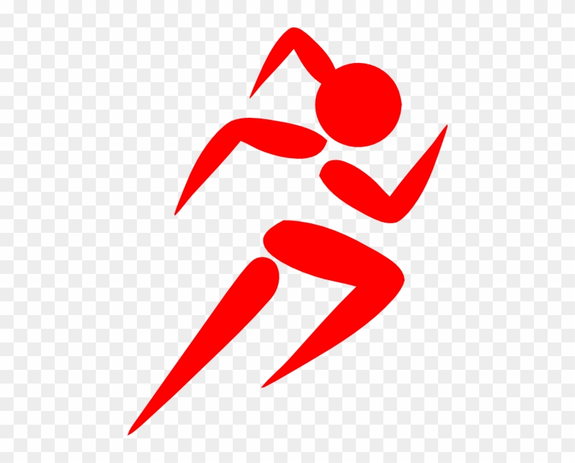 Girl - Stick - Figure - Running - Runner Clipart #132349