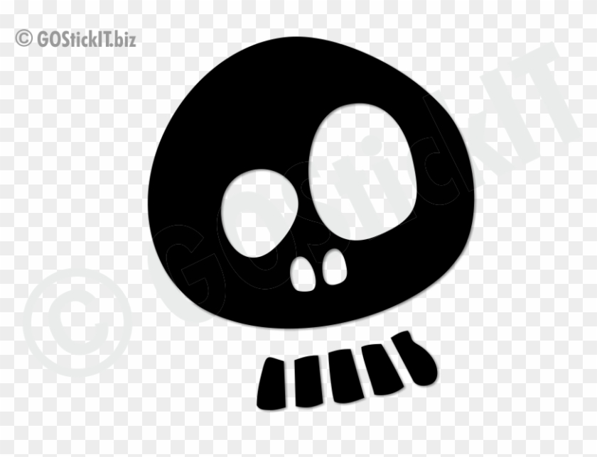 Skull Cartoon - Circle #134311