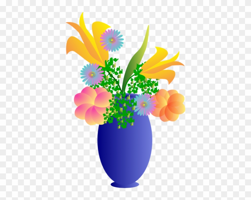 Vase Clip Art At Clker Com Vector Clip Art Online Royalty - Bouquet Of ...