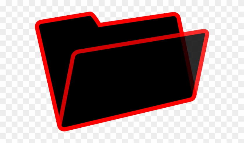 Black/red Folder Clip Art At Clker - Black/red Folder Clip Art At Clker #728786